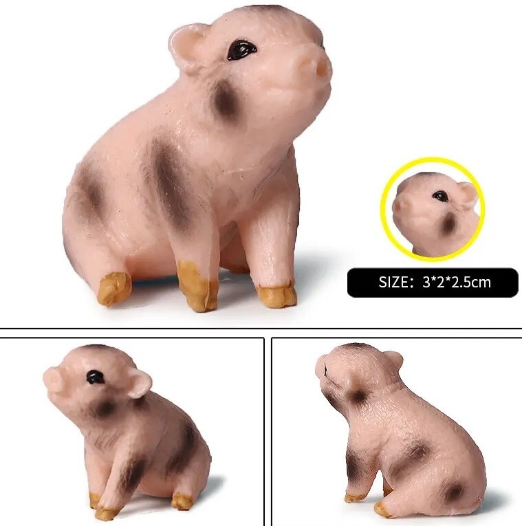 10pc Badger Wolverine Beaver Anteater Animal Toy PVC Action Figure
