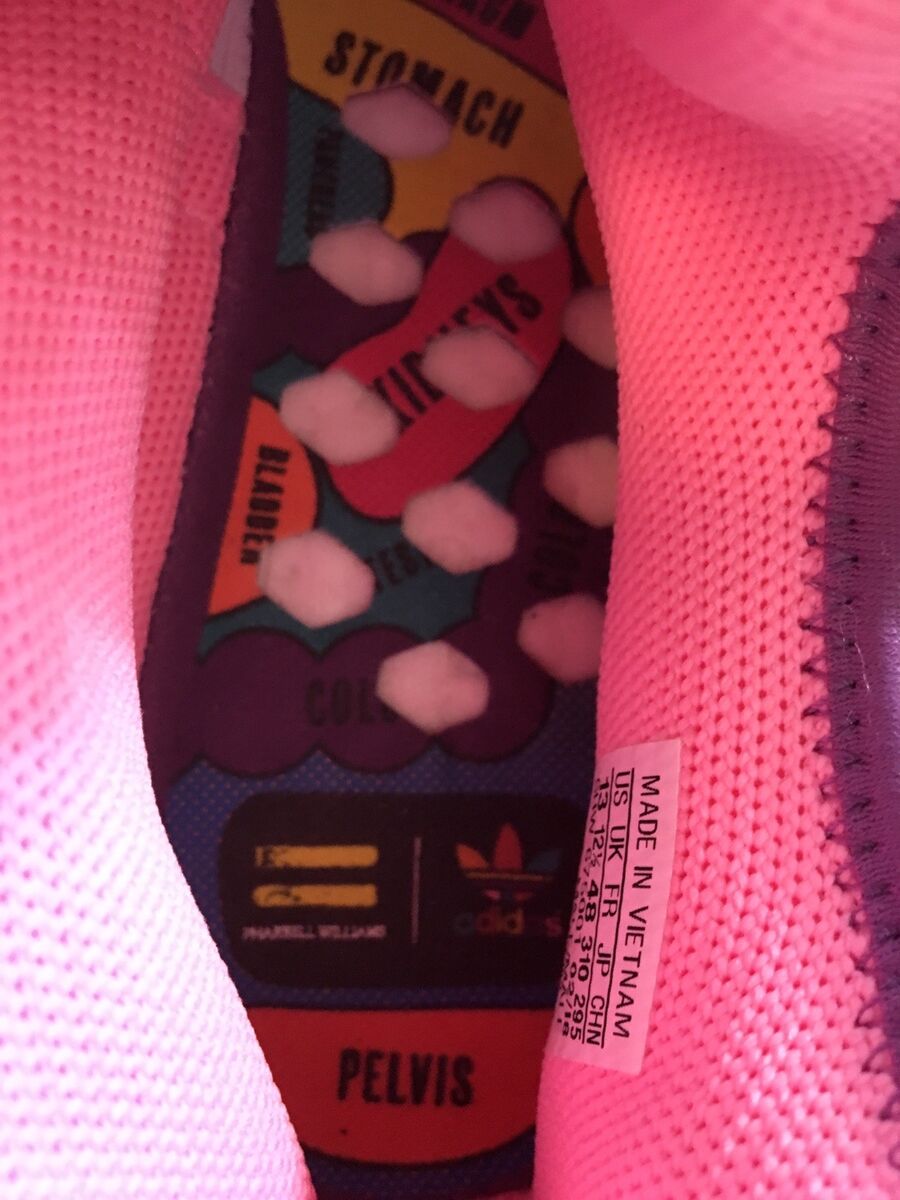 Pharrell X Adidas Human Race NMD Hu Holi Festival Pink Glow Pharrell X Adidas Human Race NMD Hu Holi Festival Pink Glow