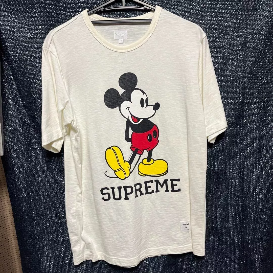 T shirt Supreme Disney Mickey Mouse blanc taille S du Japon