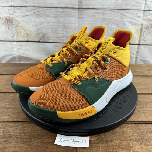 Nike PG 3 ‘All Star Game’ Multi-Color Yellow CI2140-901 Men Size 9 RARE - Picture 3 of 12