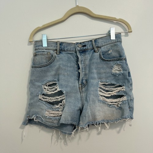 Pacsun Distressed Button Fly High Rise 