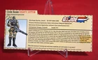 GI Joe vs Cobra FILE CARD Heavy Duty v6 2002 Original FILECARD