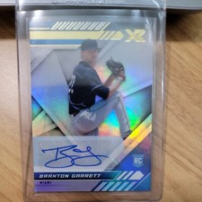 2021 Panini Chronicles Baseball XR Braxton Garrett Auto #10 RC