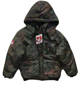 Canada Weather Gear Boys Full-Zip Camo Winter Coat 