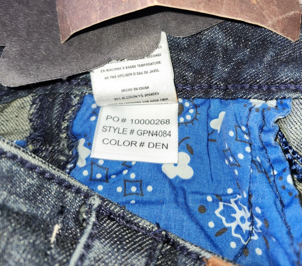 Falda vaquera antigua de mezclilla para niñas talla 10 nueva con etiquetas bolsillo  Foto 4 de 4