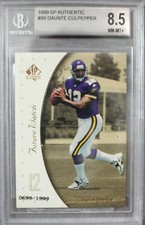 Daunte Culpepper 1999 Upper Deck SP Authentic Rookie Future #88 BGS 8.5  #/1999