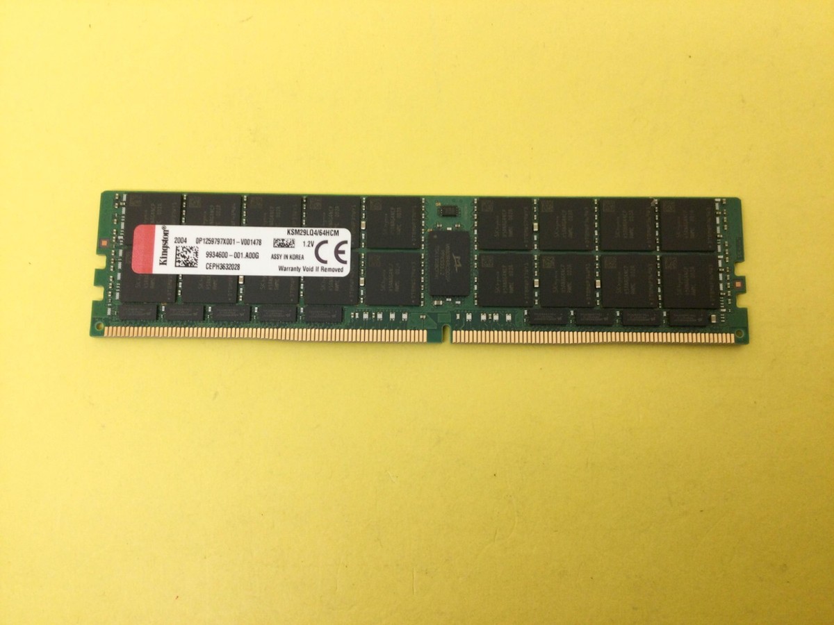 KINGSTON 64GB 4Rx4 PC4-2933Y DDR4 LRDIMM Server Memory