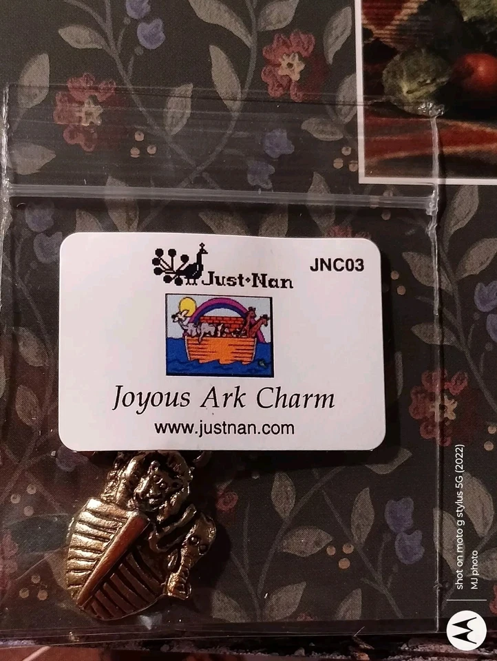 JUST NAN SMALL DELIGHTS JOYOUS ARK CROSS STITCH CHART & ARK CHARM - Image 3 of 4