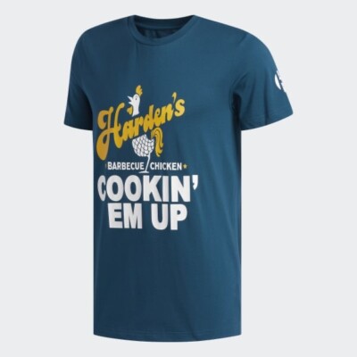 Adidas James Harden Swagger T Shirt Large Cookin Em Up NEW