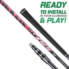 TaylorMade Driver Shaft With Adapter & Grip - Mitsubishi Kai'li Red Regular Flex