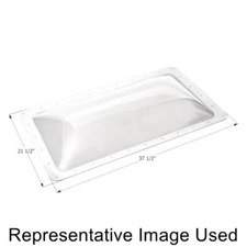 Icon 12214 RV Trailer Rectangular Outer Skylight 21.5" x 37.5" - Clear NEW