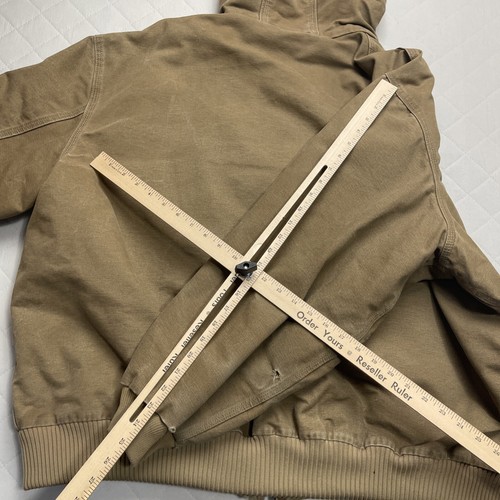 Chaqueta Carhartt Para Hombres 3XL J130 FRB Pato Lona Acolchada Forrada Con Capucha Ropa de Trabajo - Imagen 22 de 23