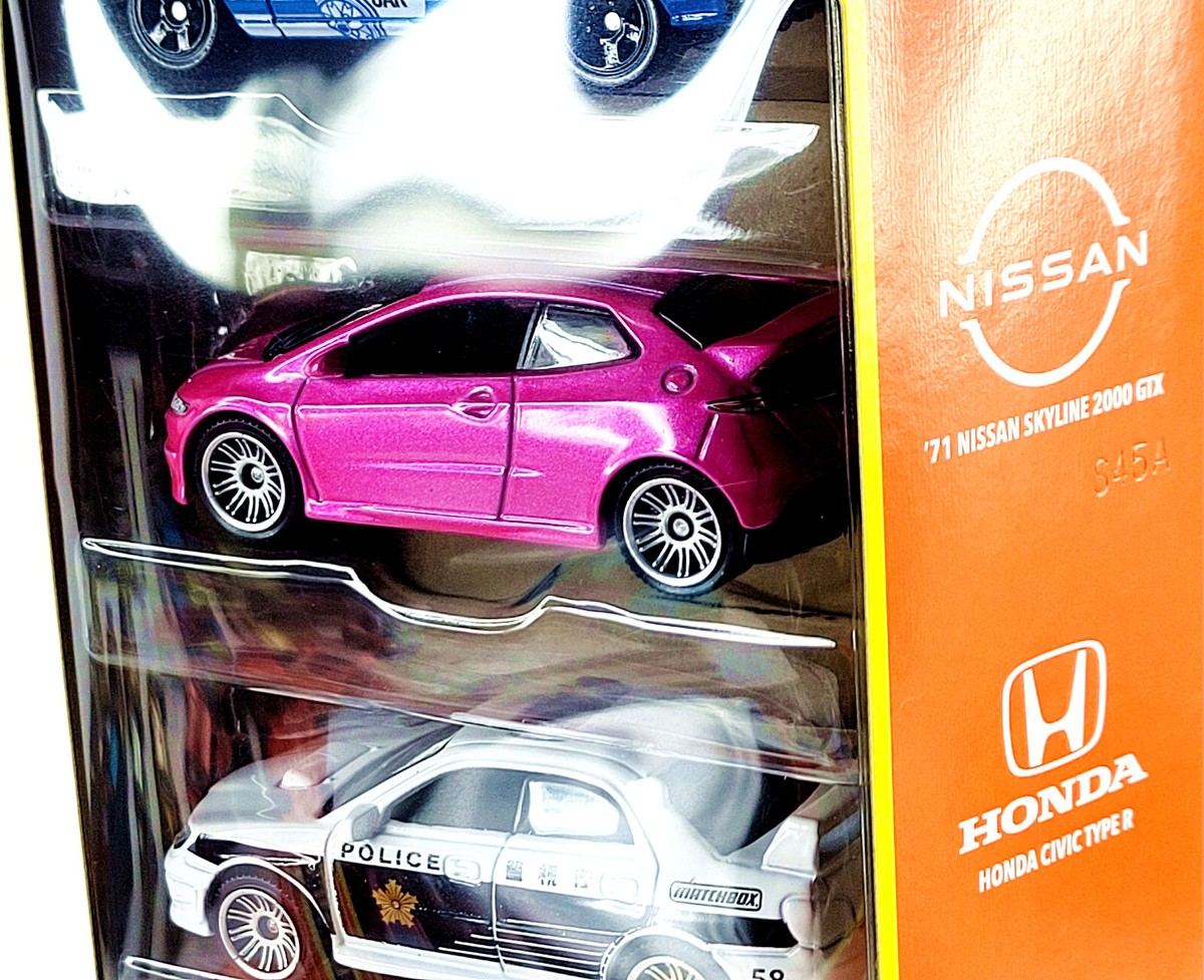 ミニカー　MACHBOXBOX・JADA・トミカ...etc 2024 Matchbox MBX Japan Cruisers 5-Pack Nissan Skyline | Civic