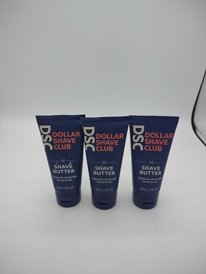 Dollar Shave Club Shave Butter Three Sealed 3 Ounce Tubes For Sensitive Skin