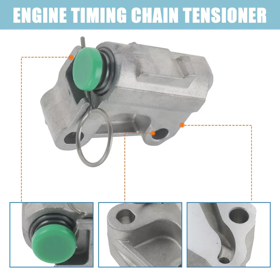 Juego de 2 dispositivos ajustadores de tensor de cadena de distribución para Mercedes-Benz E350 2014-2016 Foto 3 de 4