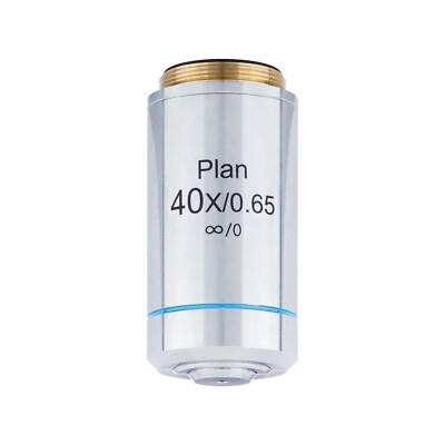 AmScope 40X Plan Achromatic Infinity-Corrected Metallurgical Objective Lens