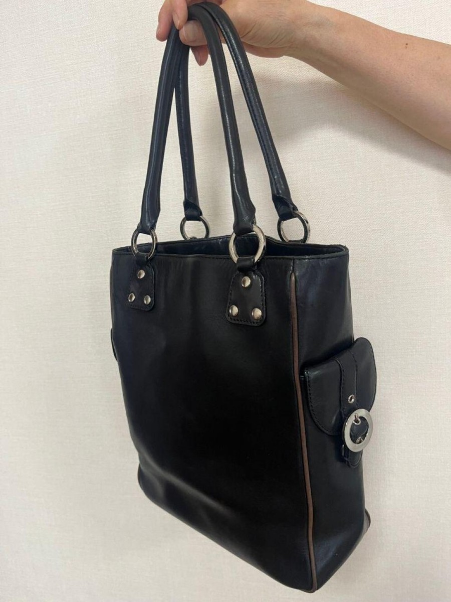 Givenchy Black Leather Tote YS644 | eBay