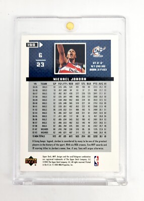 MINT 2003-04 Upper Deck MVP #190 Michael Jordan NBA