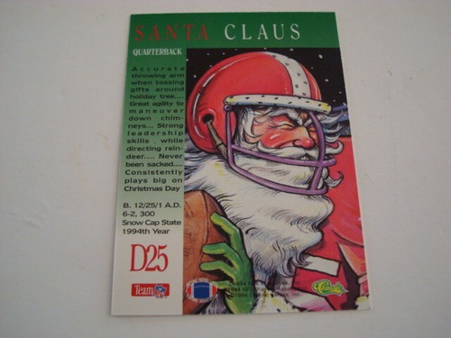 Tarjeta(s) Santa/Holiday 1994 de la NFL nueva(es) que eliges - Imagen 16 de 24