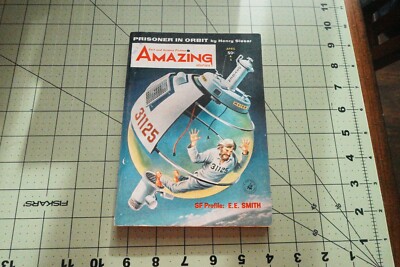 AMAZING STORIES  4/1964   PULP DIGEST SF MAG SLESAR SF PROFILE E.E. DOC SMITH