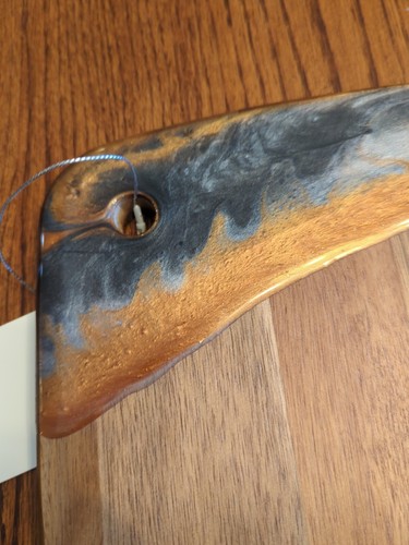 Charcuterie Board Handmade Acacia Wood Epoxy Resin Gift - Picture 2 of 4