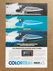 1981 RCA COLORTRAK TV "ADVANCED DETAIL PROCESSOR" Speed Boat Print Ad, 6.5"x10" — photo 1