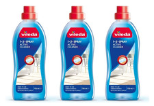 Vileda 1-2 Spray Active Cleaner, 3 Pack of 750ml Streak-Free Floor Solution 5.18 per litre