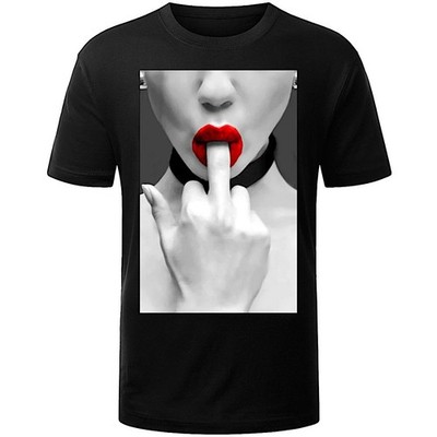 Woman sucking middle finger T-Shirt FUNNY T SHIRT FEW COLORS  S-5XL