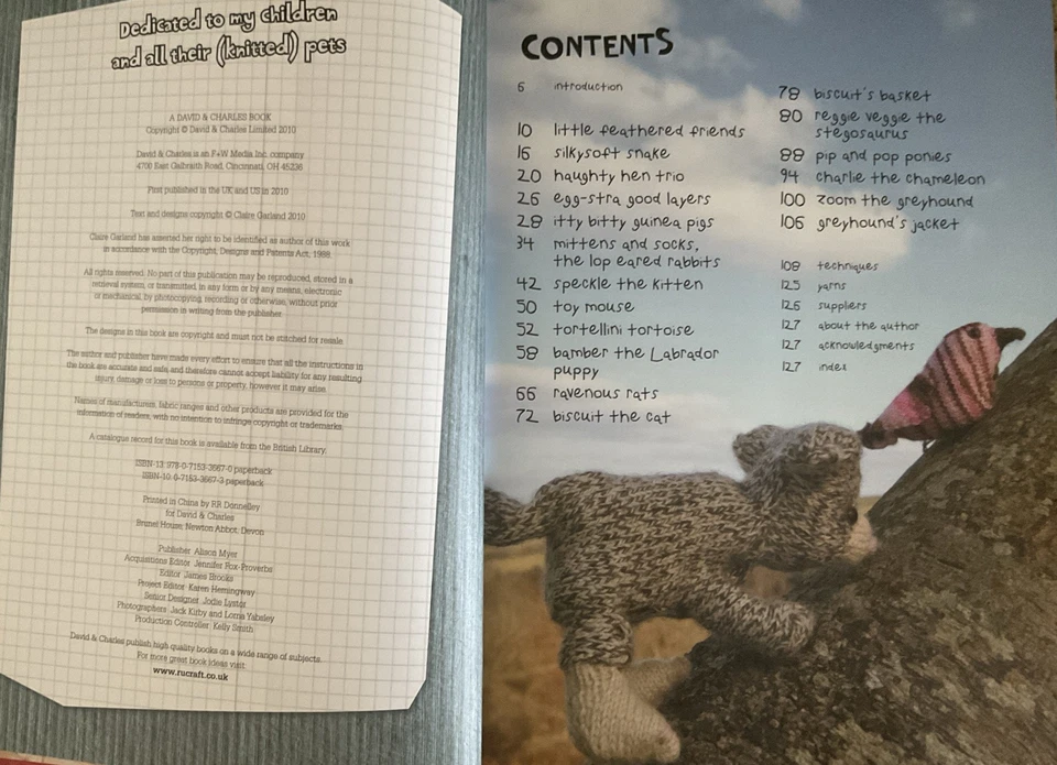 Knit and Purl Pets by C. Garland (2010, Trade Paperback) - Image 3 of 4