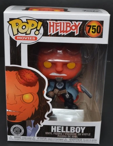 Funko Pop 'Movies' HELLBOY IN BPRD T-SHIRT Vinyl Figure #750 NRFB New In Box