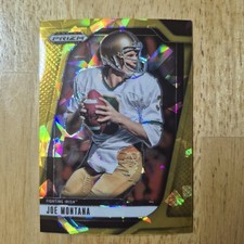 Joe Montana | 2025 Panini Prizm Draft Picks card #184 Gold Ice Prizm