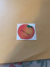 Vintage 1980s 3M Peach    Sticker