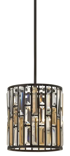 Fredrick Ramond FR33737 Gemma 1 Light 10-1/2"W Pendant - Bronze - Picture 1 of 5