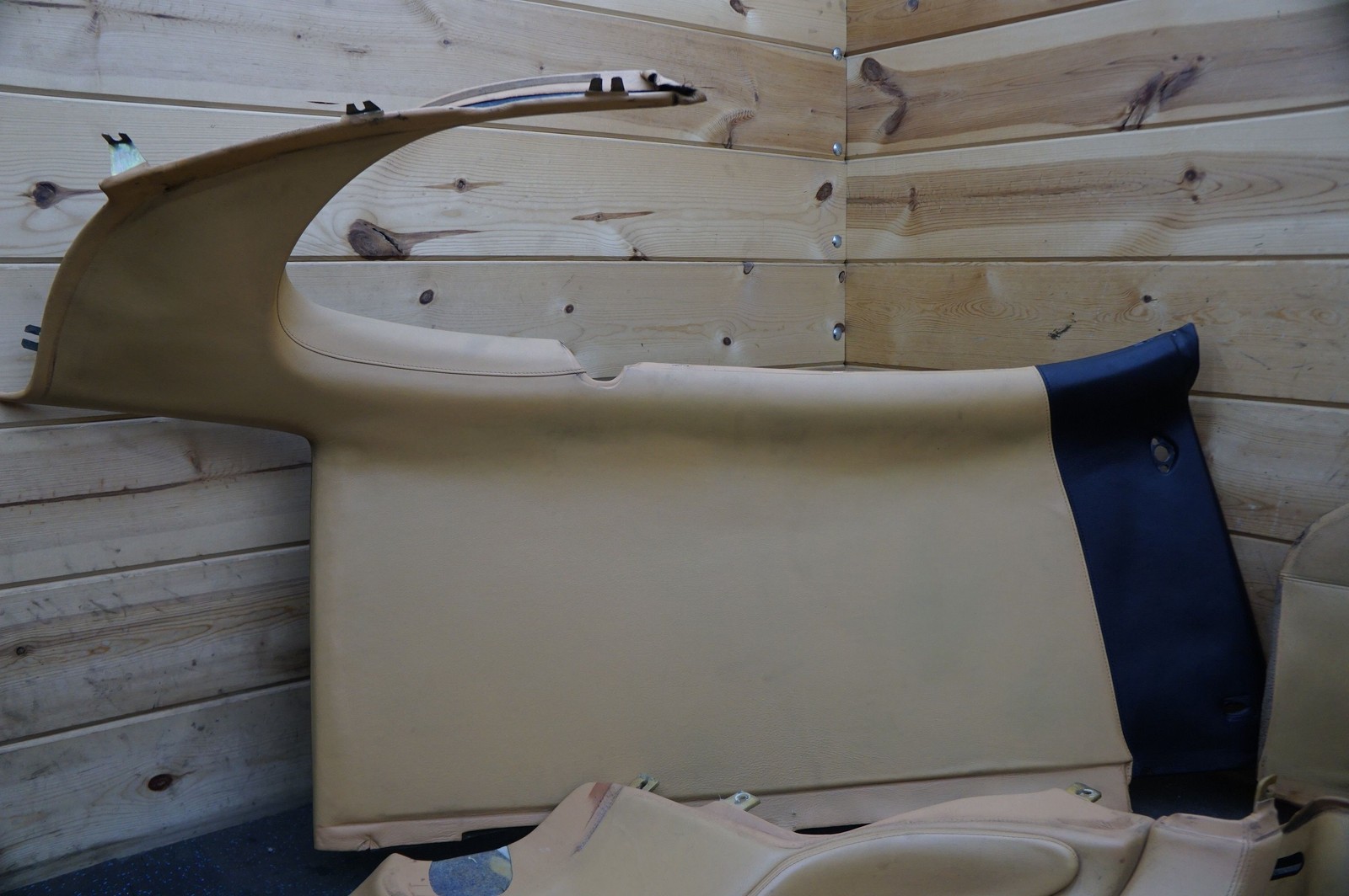 Set of 17 Interior Leather Trim Panel Cover Beige OEM Ferrari 456 M GTA 1999