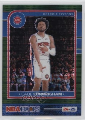 2024 Panini NBA Hoops Premium Green Pulsar Prizm 4/25 Cade Cunningham #194 13d7