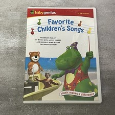 Baby Genius Favorite Children's Songs w/bonus Music CD   DVD 2004   Animated    