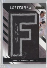 2008 Razor Letterman Numbered to 5 Black/Silver 4/5 Josh Fields #JF Auto 0a1