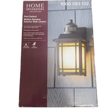 Home Decorators Collection Port Oxford 10.6 in. 1-Light Oil Rubbed wall Sconce
