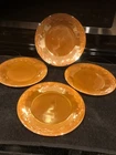 Vintage Fire King Peach Lustre Laurel Salad Plates/Side Plates/Bread Set of 4
