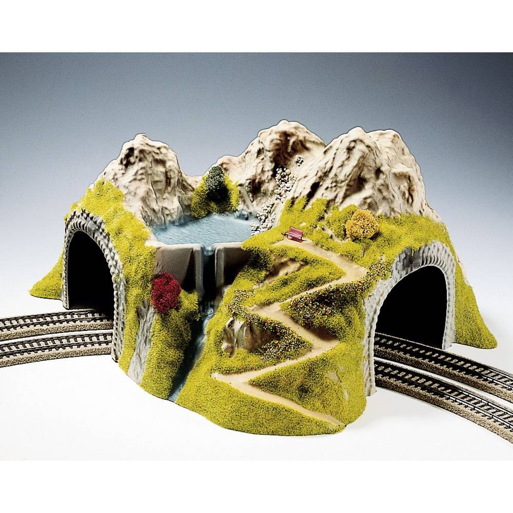 Tunnel NOCH 05180 modèle fini haut de gamme en courbe H0 pour circuit
