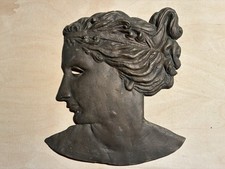 ca. 28 x 23cm Kunstguss Bronze / Kupfer