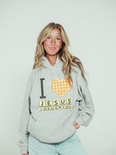 Bryce Crawford Waffle House I Love Jesus reprint Multicolor Hoodie