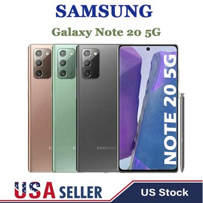 *NEW SEALED Samsung Note 20 5G N981U 128GB AT&T Verizon Unlocked Smartphone 6.7''