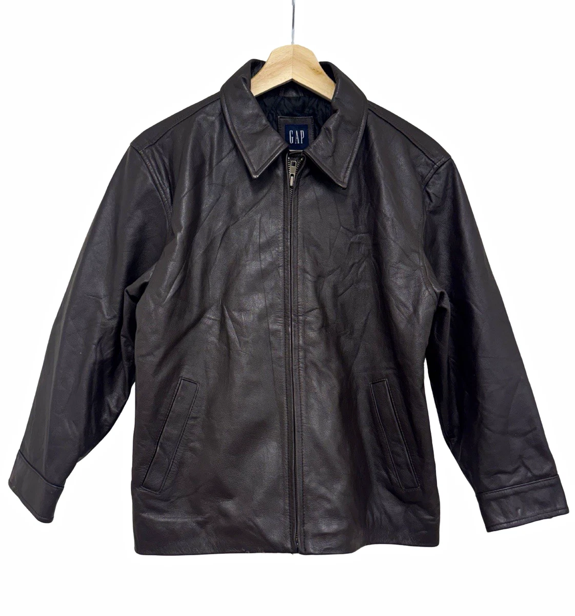 Gap Zip Leather Outer Shell Coats, Jackets & Vests for Men | eBay