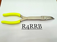 Snap-on Tools USA HIVIZ Soft Grip 9" Bent Needle Nose Pliers 408CFHV NOS AUCTION