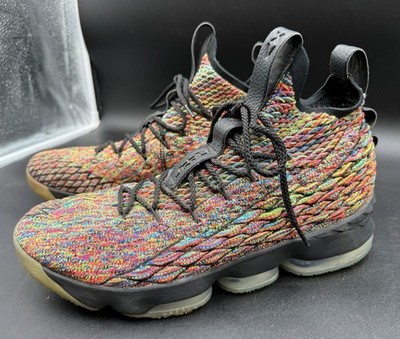 Size 13 Fruity Pebbles Nike LeBron 15 Four Horsemen Shoes Multicolor