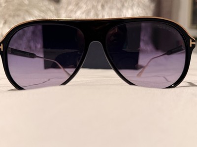 Tom Ford Nicholai-02 TF624  Men's Aviator Sunglasses Black