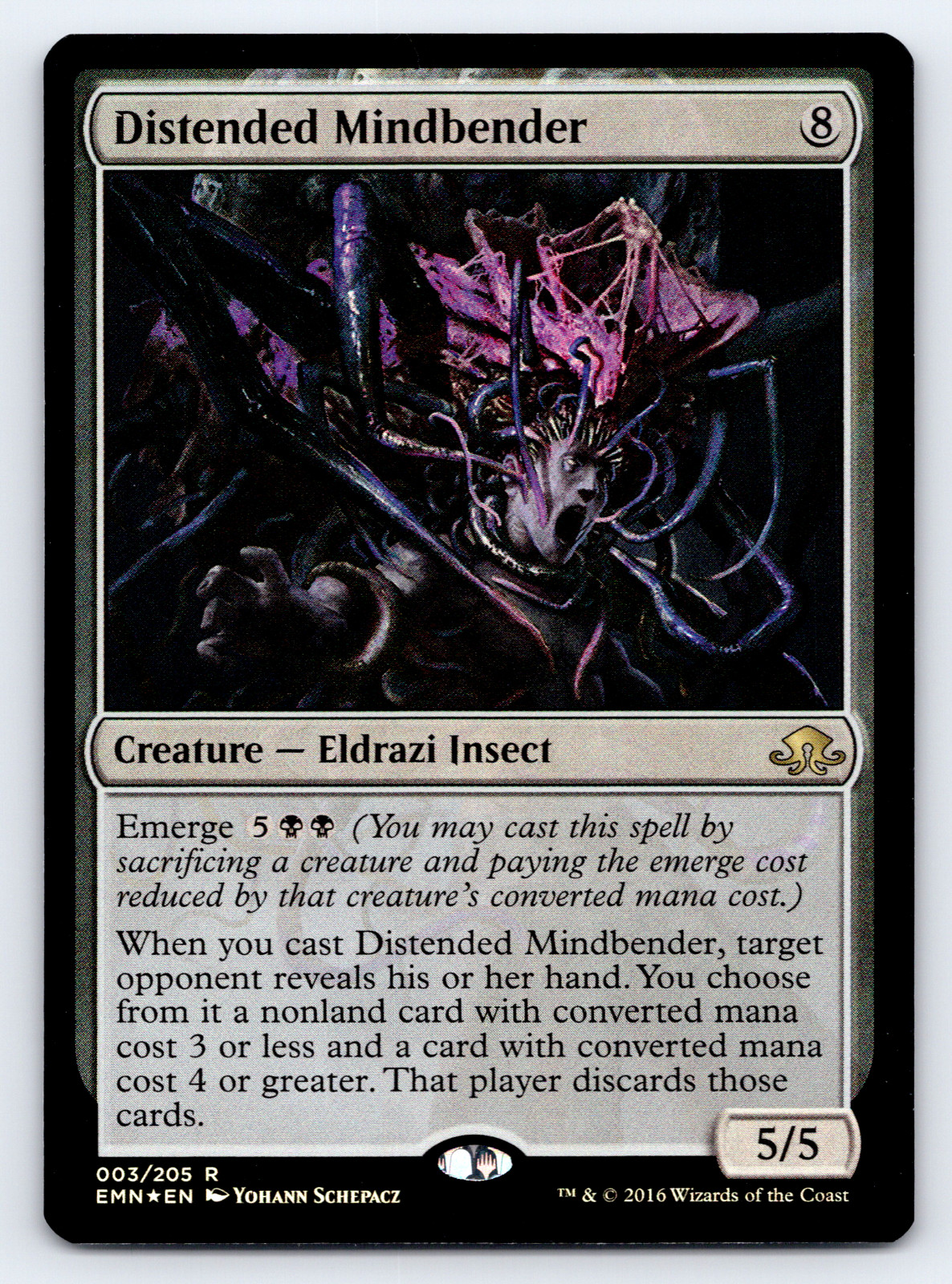Distended Mindbender FOIL  - Eldritch Moon - MTG