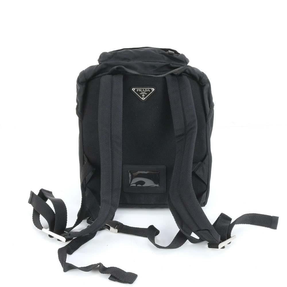 Prada Tessuto Nylon Black Shoulder Bag Vintage Authentic