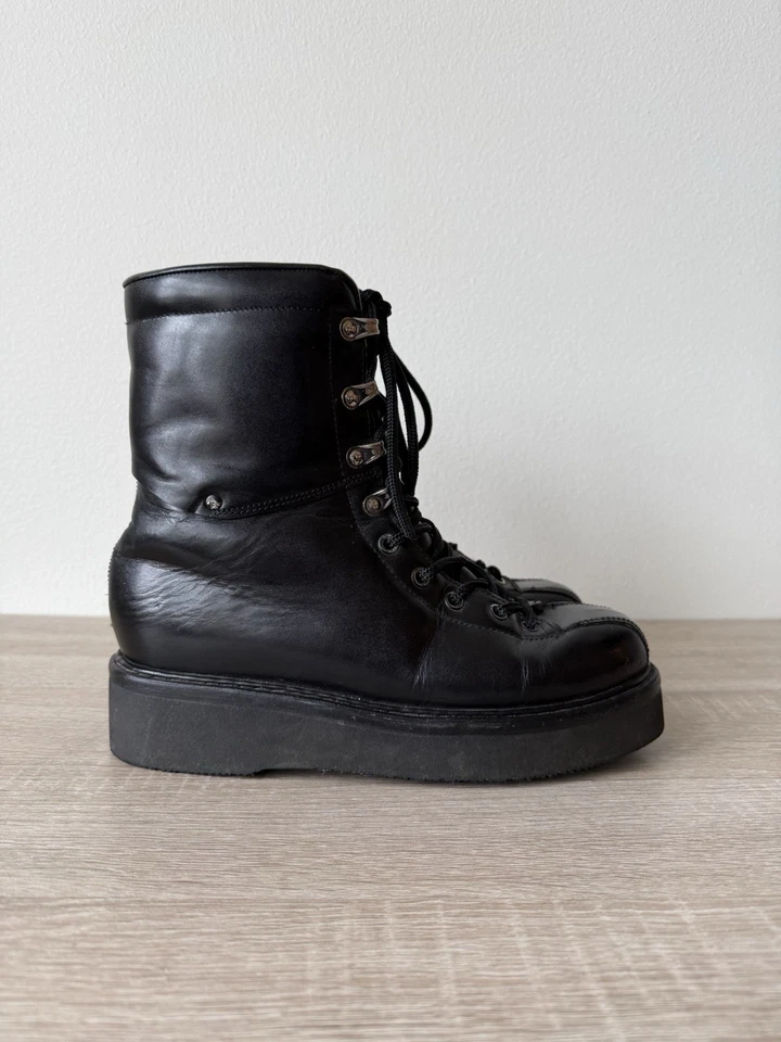 Botas de Combate Militar Paraboot De Colección Para Saut 38 Francia Negro Encaje al Tobillo Foto 2 de 4